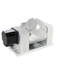 Dope Precision Stepper Motor System For CNC Machines With 85mm Center Height 4th Axis 5th Axis Rotary Dividing Head 50 To 1 Harmonic Reducer Gearbox Low Noise And High Accuracy Built To Last Hysteresis, silver CNC rotary table with stepper motor