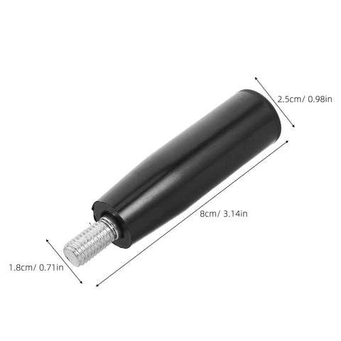 Durable Heavy Duty M10 Male Threaded Revolving Handwheel Handle with Non Slip Bakelite Grip Offers Heat Electrical Safety For Milling Tools And Machining Gear Making Your Shop Work Way Easier. Black Bakelite handle with M10 threaded end, 8cm