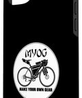 Bikepacking iPhone 15 Plus Case For DIY Gear Heads And Cyclists Make Your Own Gear Style Trail Ready Phone Case