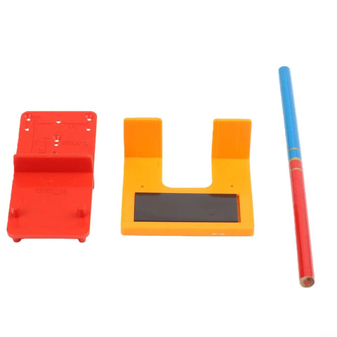Magnetic Cabinet Hinge Mounting Clamp Pro Grade Heavy Duty ABS Tool with red positioner, orange holder, and blue alignment tool