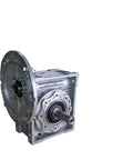 Beefy Worm Gear Reducer With 14mm Input Shaft, Adjustable Reduction From 5 To 1 Up To 100 To 1, Ideal For CNC, Robotics, And Automation, FA 80B14 Compatible, TKM28B 7.5 Series Gearbox, Durable Metal Gear Set For Heavy Duty, front view