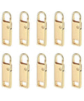 Zipper Pull Replacement Kit For Backpack Bag And Luggage Easy Grip Heavy Duty Zipper Extender Cord In Gold Color 10 Pack For Jacket Suitcase And More Everyday Use