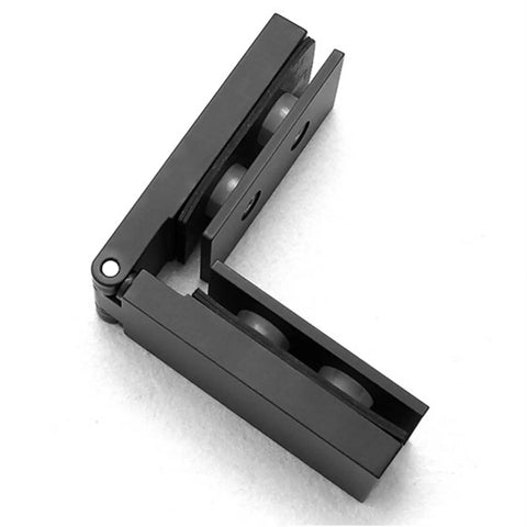 Cabinet hinges with soft close for glass doors, slick 180 degree stainless steel shower enclosure clips, rectangular hinges detail.
