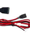 Heavy Duty 16AWG 1.5M CB Radio Power Cord 3-Pin 2-Wire With 15A Fuse, Battery Direct Power Cable for CB and Ham Radios
