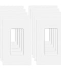 20 Pack 1 Gang Screwless Wall Plate Covers For Light Switches Dimmers GFCI And USB Outlets 4.57 In H By 2.76 In L Durable Polycarbonate