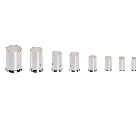 Assortment Of Wire Ferrule Connectors Kit 8 Sizes Tinned Copper Crimp Terminals For 12 AWG Down To 2/0 viewed from front