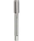 Left Hand Thread Tap Three Quarters Inch By Sixteen TPI, 4.41 Inch Length, HSS High Speed Steel Machine Tap shown vertically
