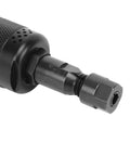 Close-up of the attachment end of a compact air die grinder made of stainless steel, part of the Knock Out Any Project With This Compact Air Die Grinder Built Damn Tough From Premium Stainless Steel Delivers 24000 RPM Smooth Speeds For Wood Metal Carving And Garage Shop Work.