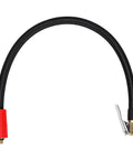 Heavy Duty Tire Inflator Extension Hose With Quick Connect Air Chuck Fits Cars Bikes EVs And Portable Air Compressor 40 CM Length Pneumatic Air Fitting black braided hose with red connector