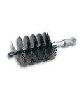 5 Inch Wire Duct Brush with flat steel bristles, pro-grade tool for electrical ducts, 200 lb max pulling capacity, side view