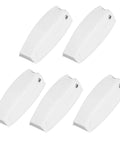 5 Pack Baggage Door Catch For RVs White ABS Door Holder for Cargo Compartments and Doors, spring loaded hinge set