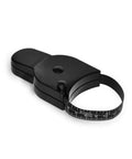 Dope Eco Friendly Body Tape Measure 205 Cm 80 Inch Retractable With Push Button Dual Sided Metric And Imperial Waist Measuring Tool For Fitness And Tracking Inches Lost Easy To Read And Slim Modern Design For Quick Measurements At Home Or Gym, black retractable body tape measure