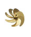 Brass 7-blade propeller for Dual Direction Propellers For 1 To 96 RC Boats And Submarines Positive And Negative Props