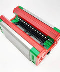 HGH30 Linear Block and Carriage Set With HGH30CA Rail For CNC Machines, Beefy High Speed And Heavy Load, Rock Solid Rigidity, Precise Motion System, Custom Length Cuts Available, Durable Linear Guide For Precision Grinding, open HGH30 linear block with steel ball bearings