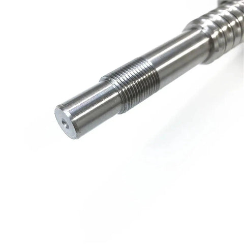 Close-up of Top Notch SFU2505 Ball Screw 25 mm Diameter C7 Precision with BK BF20 End Machined for DFU2505 CNC Install