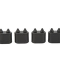 Premium High Strength Rubber Door Jamb Bumpers Kit Stopper Pads For Cutlass Ciera Noise Reduction Silent Hitting And Heavy Duty Body Protection Upgrade, 4-pack black rubber stops