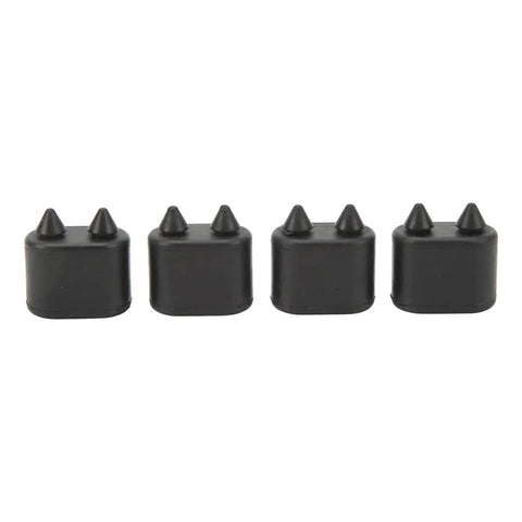 Premium High Strength Rubber Door Jamb Bumpers Kit Stopper Pads For Cutlass Ciera Noise Reduction Silent Hitting And Heavy Duty Body Protection Upgrade, 4-pack black rubber stops