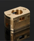 Get These 2pcs NIUXFMGLJP Oldham Couplings For Your Ender 3 V2 Or Cr10 To Fix Those Z-Axis Wobbles Fast With Smooth Brass T8 Screw Adapters, brass coupling close-up