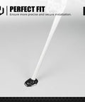 Beefy Kickstand Foot Extension Pad And Puck For Dirt Bikes, CNC Billet Aluminum, Wider Footprint To Prevent Sinking In Mud Or Sand, Compatible With KTM 125-530 XC XCW XCF XCF-W EXC EXC-F 2008-2023, Black, installed view
