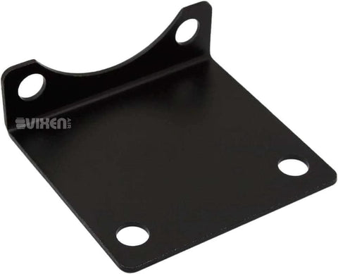 Black metal mounting bracket for Three Eighths Inch NPT Air Ride Suspension High Flow Normally Closed Electric Solenoid Valve 12V Up To 210 PSI.