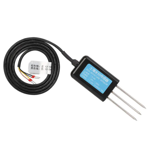 Capacitive Soil Moisture Sensor With 0-10V Output Waterproof Probe For Greenhouse And Indoor Plant Nerds, showing three-wire system.