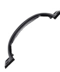 Set Of 2 Black Gate Handle Pulls 4.8 Inch Outdoor Garage Door Pull Handles With Screws Included, iron handle front view