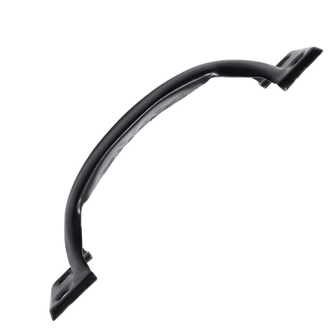 Set Of 2 Black Gate Handle Pulls 4.8 Inch Outdoor Garage Door Pull Handles With Screws Included, iron handle front view