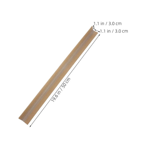Heavy Duty Cardboard Wall Corner Protectors L Shaped Edge Guards For Shipping And Moving 20 Pack 0.15 Inch Thick shown with dimensions