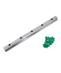 Built Different HGR25 Metal Linear Motion Guide Slider High Precision 1000mm linear rail with green mounting spacers