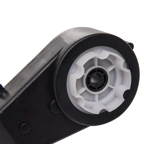 Close-up of a 12V DC Motor Gearbox for Kids Ride On Cars With High Torque Drive Engine RS550 40000RPM, showing the gear hub.