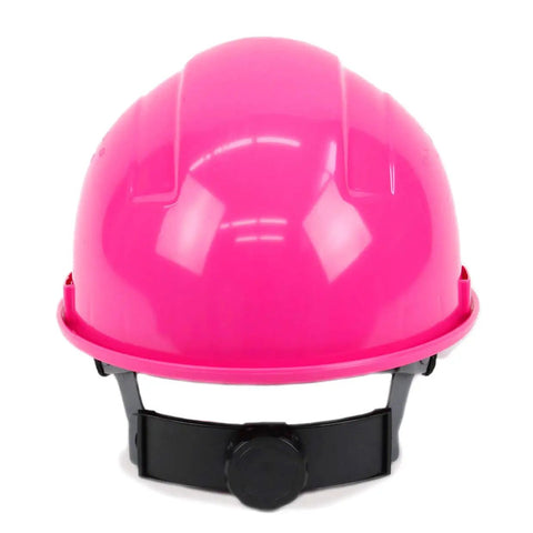 Hi Vis Pink Cap Style Hard Hat With Four Point Ratchet Suspension For Construction And Outdoor Work Lightweight Safety Helmet