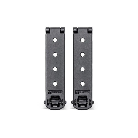 Rock Solid 3 Inch Molle Lok Clips, durable nylon hardware for tactical gear, features spring steel latch and reinforced housing.