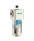 Air Preparation Unit Kit For FRL Systems With 1/8 To 1/2 Inch Ports, Filter Lubricator Regulator Combo, side view