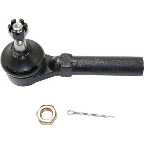 Front Driver And Passenger Side Outer Tie Rod Ends Compatible With Chrysler Dodge Ram Jeep Steering Suspension Heavy Duty Adjustable Replacement Kit with nut and pin.