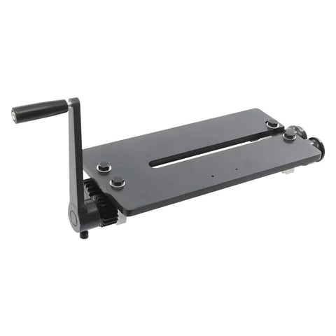 12 Inch Gear Drive Bead Roller Kit With 6 Changeable Dies, showing manual handle and gear drive mechanism for sheet metal beading.