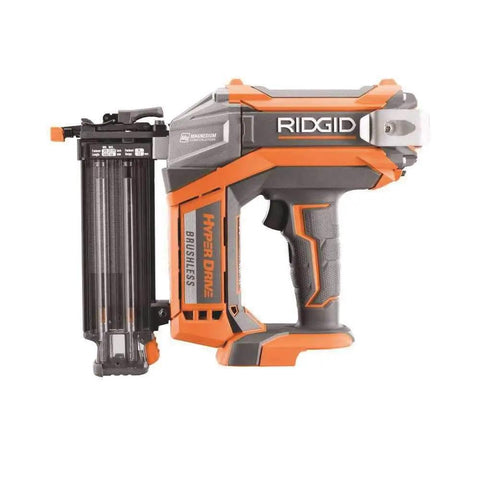 Pro Brushless Cordless Brad Nailer Running Eighteen Volts And Steel Frame For Trim Cabinet Setup This Heavy Workhorse Fires Eighteen Gauge Fasteners Smooth As Butter Packing Two Thousand Six Hundred Rounds Per Charge To Keep Crews Rolling