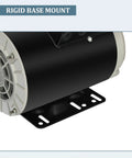 Heavy Duty 5 HP Single Phase Electric Motor With 3450 RPM 56 Frame 208 230V Five Eighths Inch Shaft Rolled Steel Shell 60 Hz