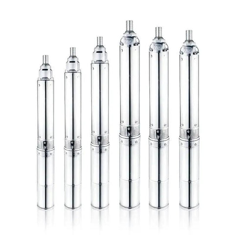Heavy Lifting Electric Submersible Pump 220V For Deep Well Irrigation And Sump Tasks. Stainless steel submersible pumps in varying sizes.