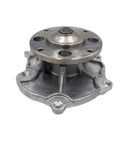 Premium Engine Coolant Water Pump Direct Swap For Impala Gwp5000 Tf5000 in silver metal, showing undercarriage and mounting holes.