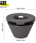Size dimensions of Silicone Anti Splash Nozzle Spout Guard For Mini Coffee Maker Keeps Your Countertop Clean And No Spill Directs Every Pour Into Your Cup Gray Compatible With Small Home Coffee Machines.