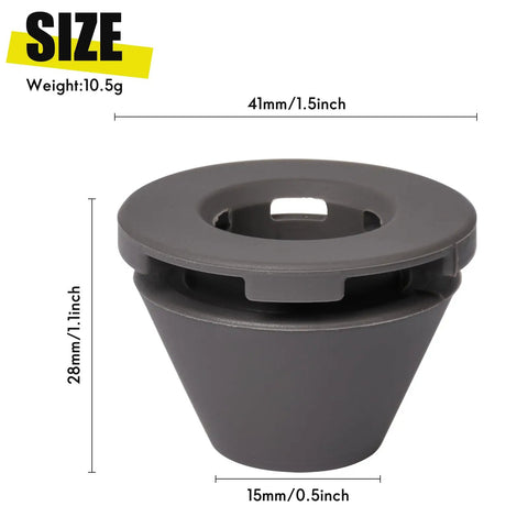 Size dimensions of Silicone Anti Splash Nozzle Spout Guard For Mini Coffee Maker Keeps Your Countertop Clean And No Spill Directs Every Pour Into Your Cup Gray Compatible With Small Home Coffee Machines.