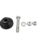 Adjustable Furniture Leveling Feet With Swivel Base And M12 Thread Carbon Steel Nylon Build for stability with screw and nuts.