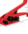 Straight Up Rock Solid Heavy Duty Poly Strapping Tensioner Cutter with dimensions 27cm x 14.5cm x 6.5cm for wrapping pallets.