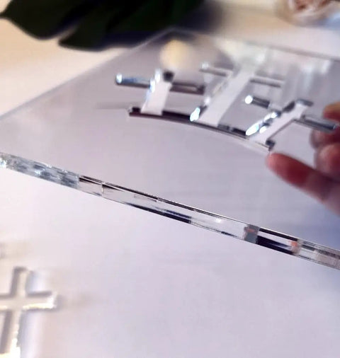 Top Shelf Acrylic Router Template Set Featuring Hella Precise Woodworking Stencils For Holy Week Do It Yourself Crafts Knockout Bunny Cross Egg Church Patterns Reusable Solid Guide Collection, 5.5x8 inch acrylic template detail.