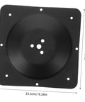 Heavy Duty Five Hole Table Leg Mounting Plate Iron Furniture Bracket For Couch And Chair Repair Built Like A Tank To Hold Up Like A Champ Without Giving An Inch Over Time, black cast iron, 23.5cm.