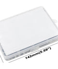 Clear box packaging for ABS Plastic Unthreaded Spacers Kit For M4 Screws With 7mm Outer Diameter And 4.2mm Inner Diameter Black Round Spacers