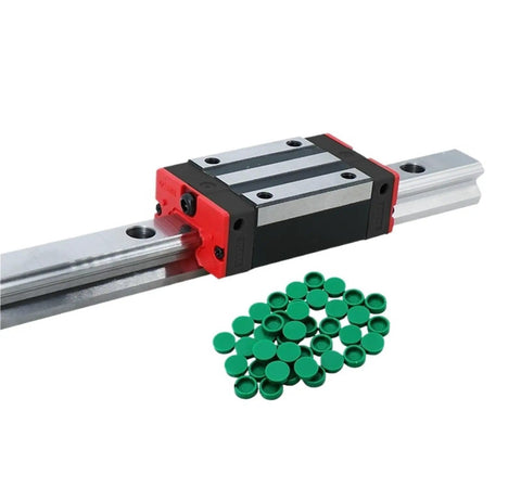 HGR20 Linear Guide Rail Paired With HGW20CC Block Carriage Heavy Duty Metal Slider Kit For CNC Milling Machine, rail and carriage detail.