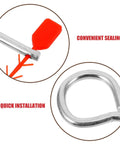 Premium Fire Extinguisher Pin Set With Red Tamper Seals For Home And Office Vehicle Safety Locks showing metal pins and seals.