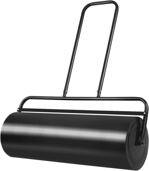 Beefed Up Workhorse Lawn Roller 13x24 Inch Water Or Sand Filled Push And Tow Behind Grass Roller With Ergonomic U Style Handle