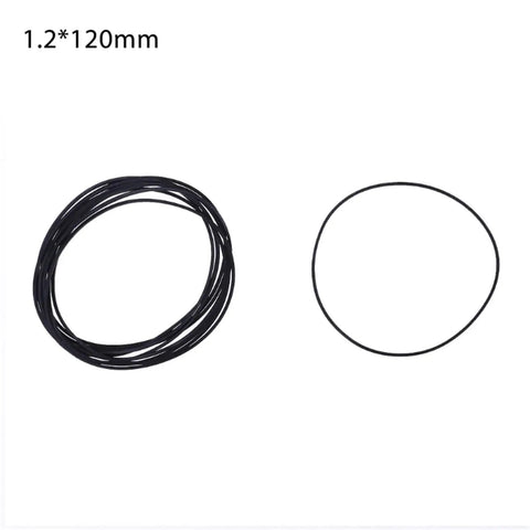 10 Piece Square Rubber Drive Belts Set 1.2mm By 1.2mm Flat Belts Replacement Kit For DVD Drives CD ROM Walkman Recorders And Video Players